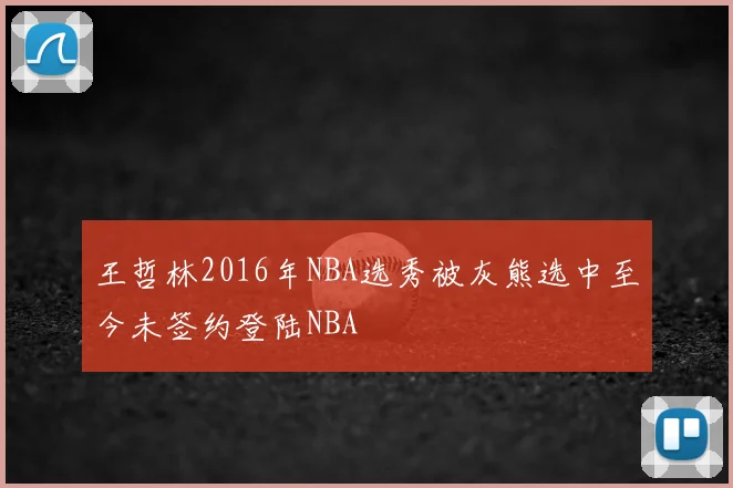 王哲林2016年NBA选秀被灰熊选中至今未签约登陆NBA